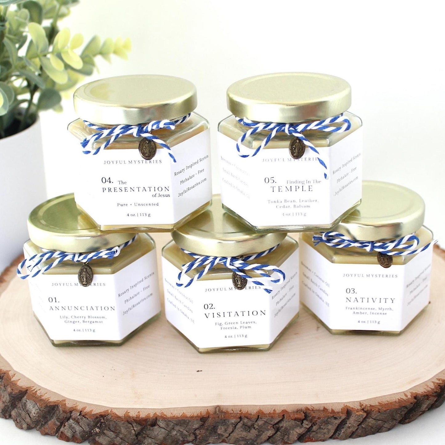 Joyful Mysteries Candle Gift Set