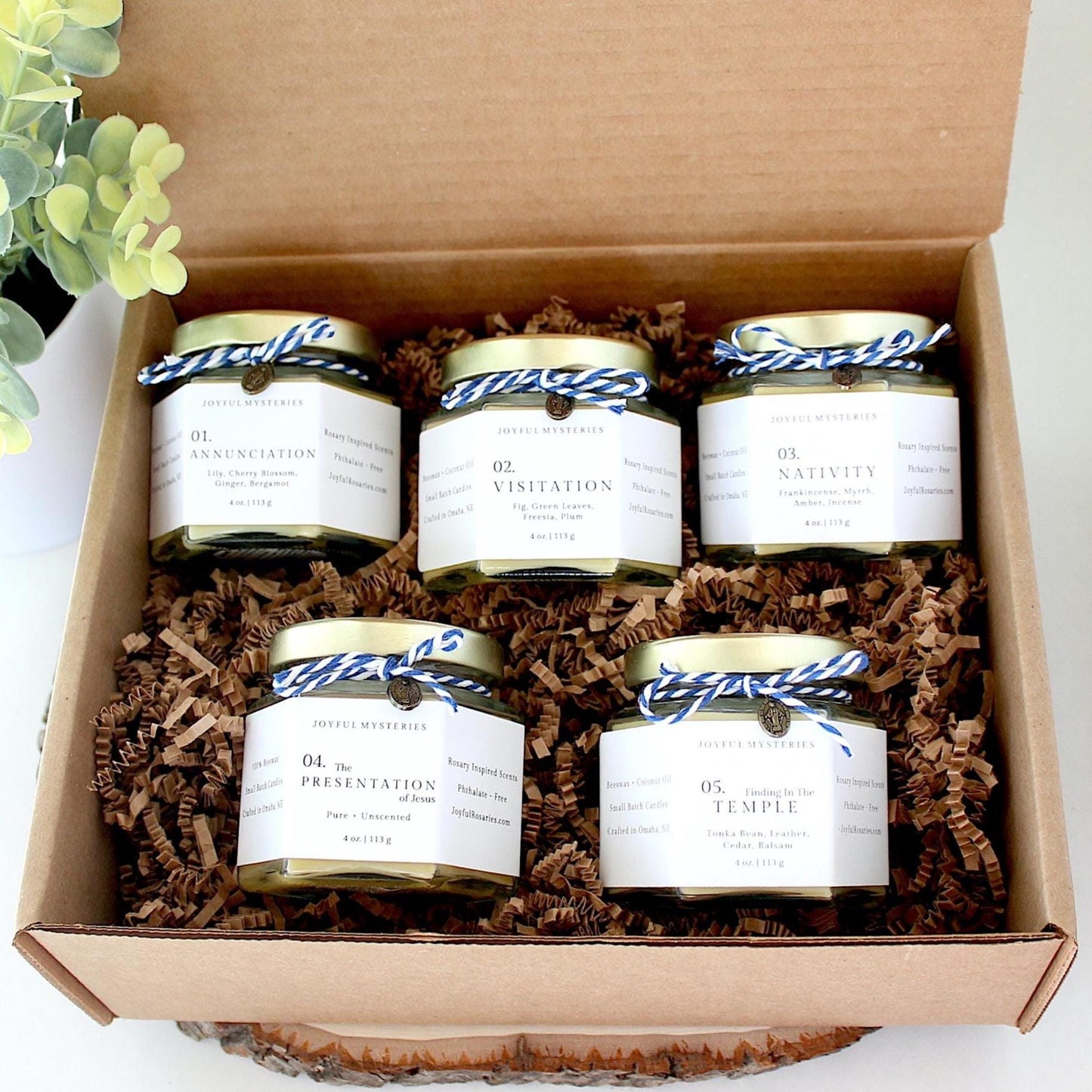 Joyful Mysteries Candle Gift Set