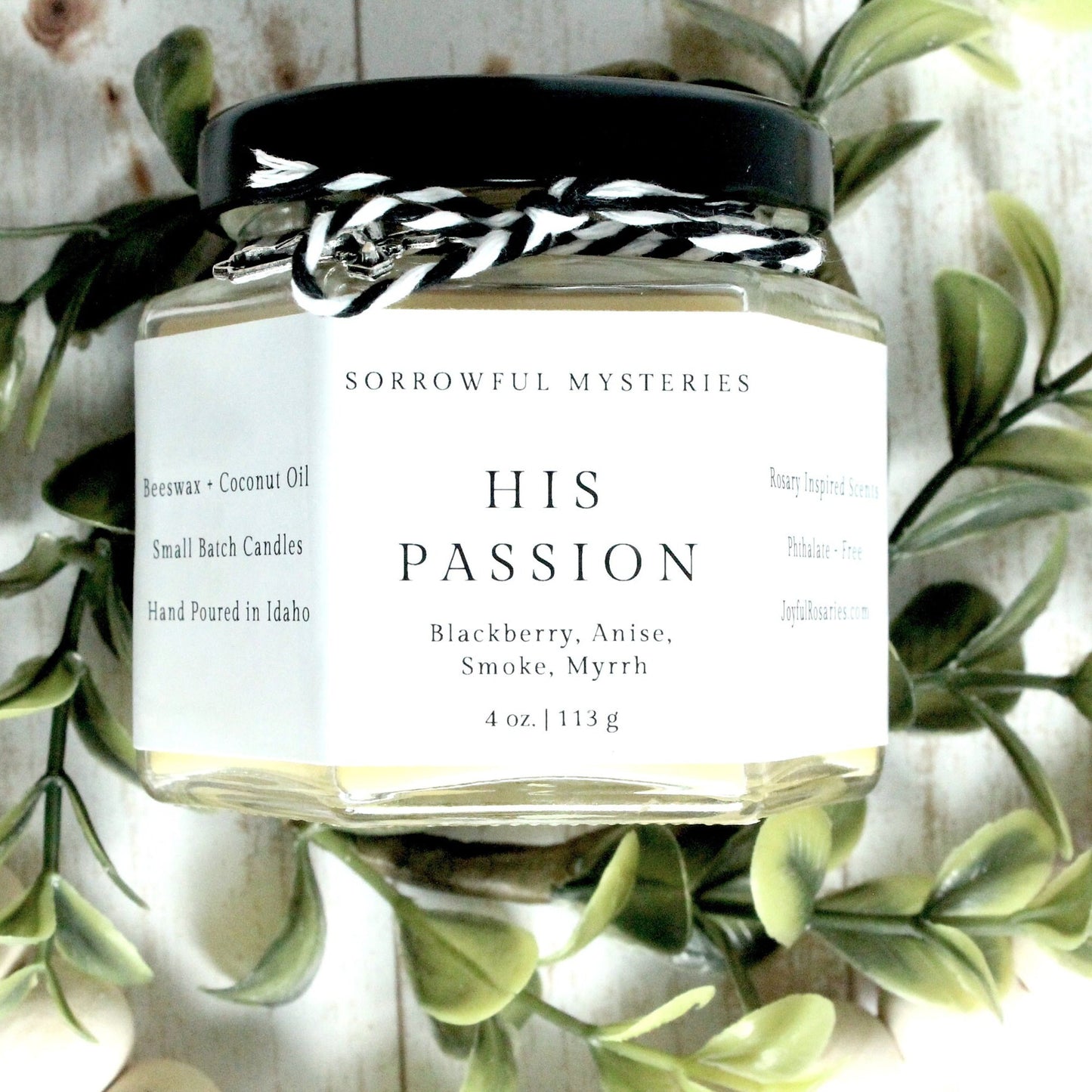 Passion of Jesus Rosary Candle