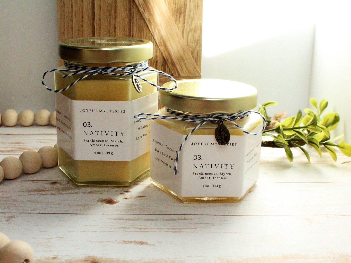 Nativity Rosary Candle