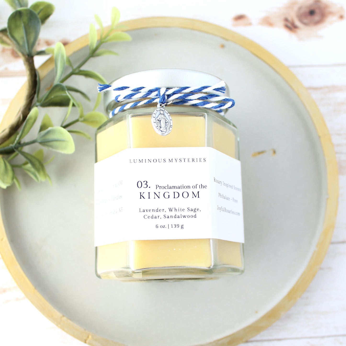 proclamation of kingdom candle jar
