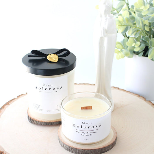 Mater Dolorosa Beeswax Blend Candle