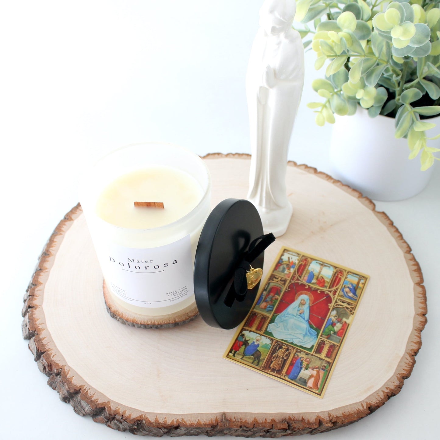 Mater Dolorosa Beeswax Blend Candle