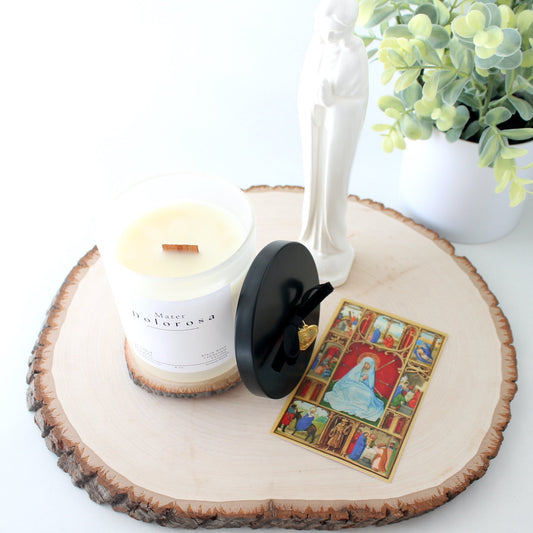 Mater Dolorosa Beeswax Blend Candle