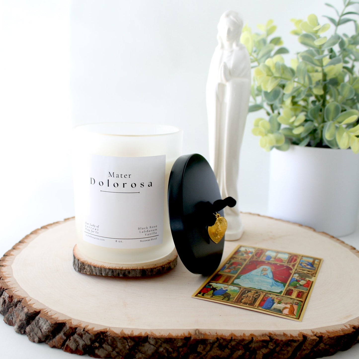 Mater Dolorosa Beeswax Blend Candle