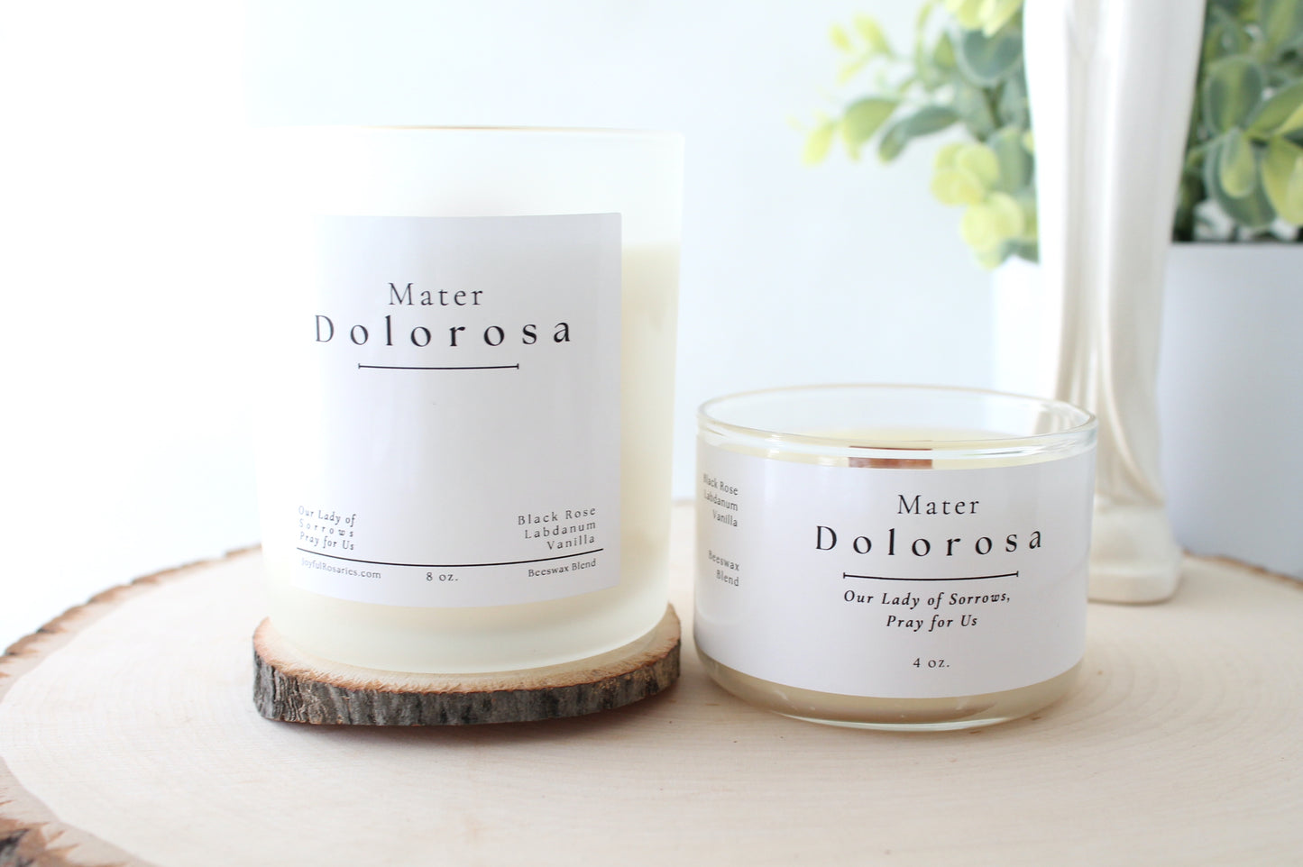 Mater Dolorosa Beeswax Blend Candle