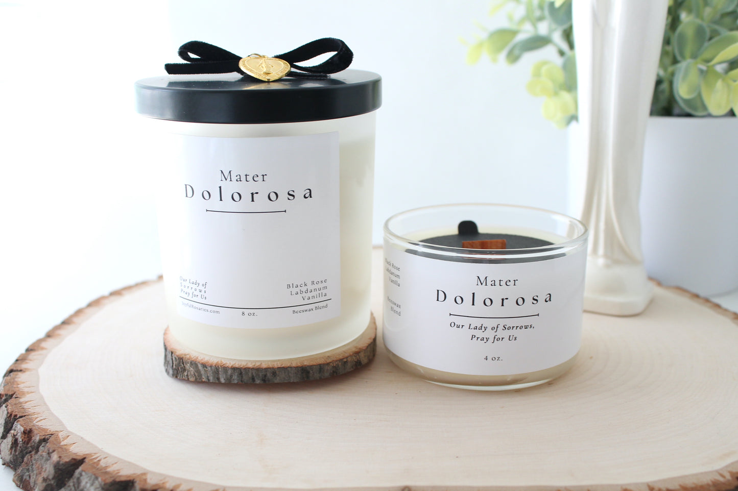 Mater Dolorosa Beeswax Blend Candle